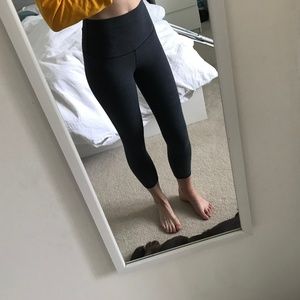 Lululemon  high waisted grey crop leggings